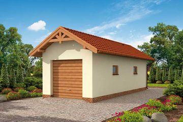  Projekt budynku gospodarczego G257 budynek gospodarczy (SLN2044) - projekt budynku parterowego - Zdjęcie 1