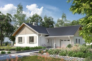  Projekt domu Żuczek-2 (844) (KRD1596) - projekt domu parterowego - Zdjęcie 1