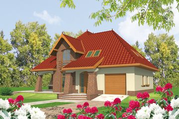  Projekt domu Irena G1 (WRC1649) - projekt domu parterowego z poddaszem - Zdjęcie 1