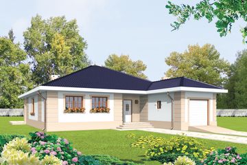  Projekt domu Irma II G1 (WRC1651) - projekt domu parterowego - Zdjęcie 1