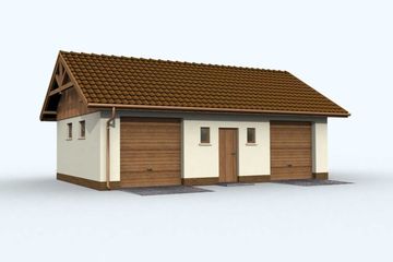  Projekt budynku gospodarczego G76 budynek gospodarczy (SLN1851) - projekt budynku parterowego - Zdjęcie 1
