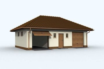  Projekt budynku gospodarczego G77 budynek gospodarczy (SLN1852) - projekt budynku parterowego - Zdjęcie 1