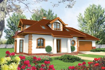  Projekt domu Iwa G2 (WRC1656) - projekt domu parterowego z poddaszem - Zdjęcie 1