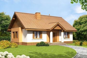  Projekt domu Malibu (WOF1007) - projekt domu parterowego - Zdjęcie 1