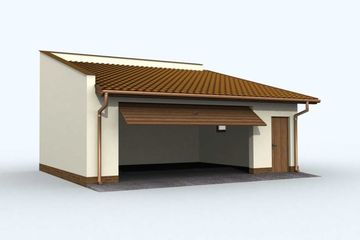  Projekt budynku gospodarczego G80 budynek gospodarczy (SLN1859) - projekt budynku parterowego - Zdjęcie 1