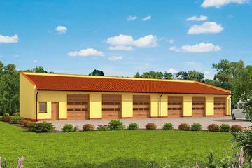  Projekt budynku gospodarczego G271 budynek gospodarczy (SLN2060) - projekt budynku parterowego - Zdjęcie 1