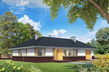  Projekt domu Lidia (868) (KRD1615) - projekt domu parterowego - Zdjęcie 1