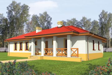  Projekt domu Helenka (WRC1669) - projekt domu parterowego - Zdjęcie 1