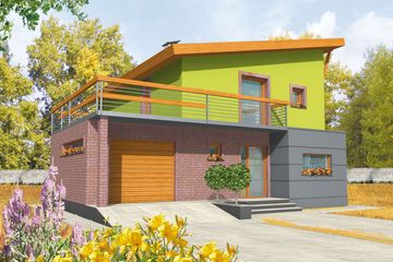  Projekt domu Hilda G1 (WRC1675) - projekt domu z pełnym piętrem - Zdjęcie 1