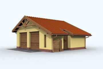  Projekt budynku gospodarczego G96 budynek gospodarczy (SLN1866) - projekt budynku parterowego - Zdjęcie 1