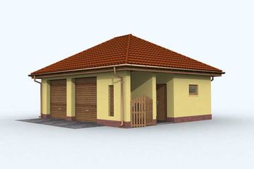  Projekt budynku gospodarczego G98 budynek gospodarczy (SLN1868) - projekt budynku parterowego - Zdjęcie 1