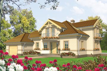  Projekt domu Artemida G2 (WRC1506) - projekt domu parterowego z poddaszem - Zdjęcie 1