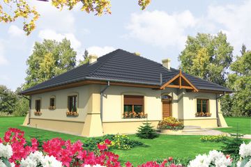  Projekt domu Huberta (WRC1680) - projekt domu parterowego - Zdjęcie 1