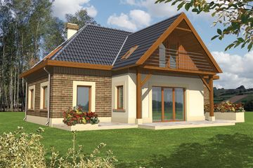  Projekt domu Ida G1 (WRC1681) - projekt domu parterowego z poddaszem - Zdjęcie 1