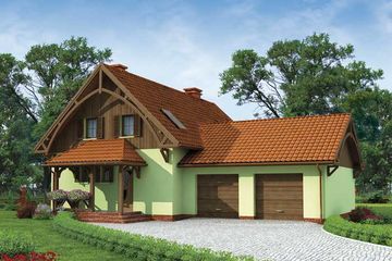  Projekt domu Dolores 2 (SLN1690) - projekt domu parterowego z poddaszem - Zdjęcie 1