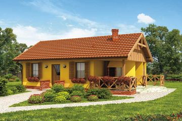  Projekt domu letniskowego Vera Cruz dom letniskowy (SLN1698) - projekt domu parterowego - Zdjęcie 1