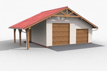  Projekt budynku gospodarczego G6 budynek gospodarczy (SLN1786) - projekt budynku parterowego - Zdjęcie 1