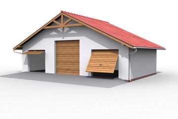  Projekt budynku gospodarczego G7 budynek gospodarczy (SLN1787) - projekt budynku parterowego - Zdjęcie 1