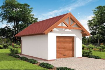  Projekt budynku gospodarczego G10 budynek gospodarczy (SLN1790) - projekt budynku parterowego - Zdjęcie 1