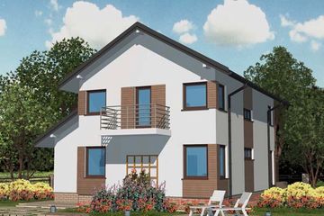 Projekt domu APS 072 (LUA1083) - projekt domu z pełnym piętrem - Zdjęcie 1