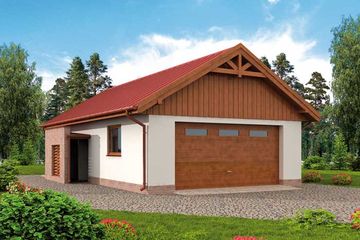  Projekt budynku gospodarczego G273 budynek gospodarczy (SLN2078) - projekt budynku parterowego - Zdjęcie 1