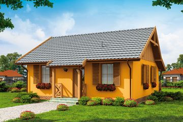  Projekt domu letniskowego Barbados dom letniskowy (SLN1699) - projekt domu letniskowego parterowego - Zdjęcie 1