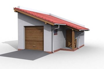  Projekt budynku gospodarczego G14 budynek gospodarczy (SLN1793) - projekt budynku parterowego - Zdjęcie 1