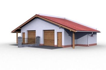  Projekt budynku gospodarczego G20 budynek gospodarczy (SLN1799) - projekt budynku parterowego - Zdjęcie 1