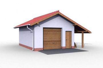 Projekt budynku gospodarczego G21 budynek gospodarczy (SLN1800) - projekt budynku parterowego - Zdjęcie 1
