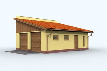  Projekt budynku gospodarczego G110 budynek gospodarczy (SLN1886) - projekt budynku parterowego - Zdjęcie 1