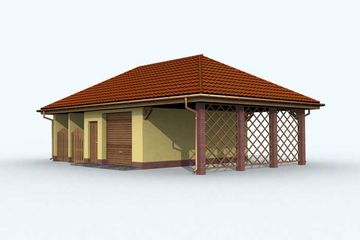  Projekt budynku gospodarczego G119 budynek gospodarczy (SLN1892) - projekt budynku parterowego - Zdjęcie 1