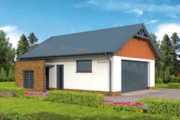  Projekt budynku gospodarczego G274 budynek gospodarczy (SLN2081) - projekt budynku parterowego - Zdjęcie 1