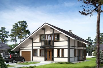  Projekt domu Syriusz dr-T (BSA1646) - projekt domu parterowego z poddaszem - Zdjęcie 1
