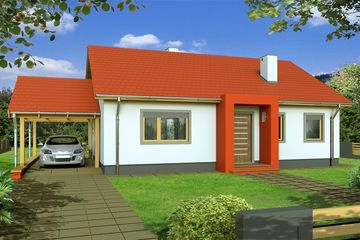  Projekt domu Alan wersja B (WRD1675) - projekt domu parterowego - Zdjęcie 1