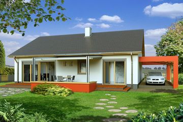  Projekt domu Albert A (WRD1681) - projekt domu parterowego - Zdjęcie 1