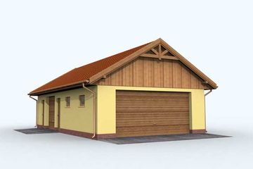 Projekt budynku gospodarczego G126 budynek gospodarczy (SLN1900) - projekt budynku parterowego - Zdjęcie 1