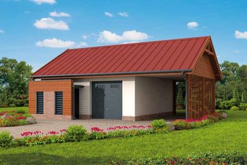  Projekt budynku gospodarczego G289 budynek gospodarczy (SLN2098) - projekt budynku parterowego - Zdjęcie 1