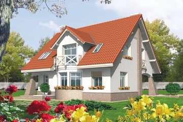  Projekt domu Jagienka (WRC1540) - projekt domu parterowego z poddaszem - Zdjęcie 1