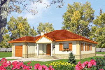  Projekt domu Jana G1 (WRC1544) - projekt domu parterowego - Zdjęcie 1