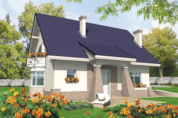  Projekt domu Janeczka (WRC1546) - projekt domu parterowego z poddaszem - Zdjęcie 1