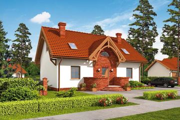  Projekt domu Miramas 2 (SLN1719) - projekt domu parterowego z poddaszem - Zdjęcie 1