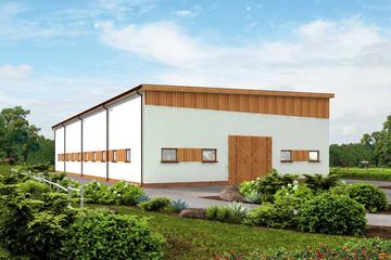  Projekt ujeżdżalni S46 Ujeżdżalnia (SLN1723) - projekt ujeżdżalni parterowego - Zdjęcie 1