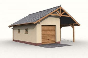  Projekt budynku gospodarczego G31 budynek gospodarczy (SLN1810) - projekt budynku parterowego - Zdjęcie 1