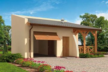  Projekt budynku gospodarczego G39 budynek gospodarczy (SLN1818) - projekt budynku parterowego - Zdjęcie 1