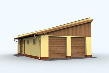  Projekt budynku gospodarczego G132 budynek gospodarczy (SLN1906) - projekt budynku parterowego - Zdjęcie 1