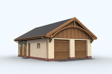  Projekt budynku gospodarczego G133 budynek gospodarczy (SLN1907) - projekt budynku parterowego - Zdjęcie 1