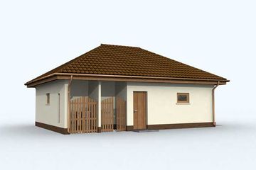  Projekt budynku gospodarczego G134 budynek gospodarczy (SLN1908) - projekt budynku parterowego - Zdjęcie 1