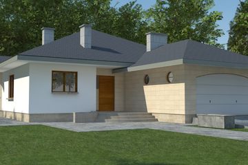  Projekt domu DJ 006 (WAM1006) - projekt domu parterowego - Zdjęcie 1