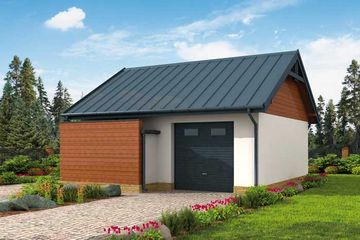  Projekt budynku gospodarczego G290 budynek gospodarczy (SLN2099) - projekt budynku parterowego - Zdjęcie 1