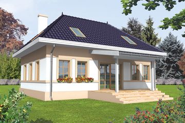  Projekt domu Kalisto (WRC1559) - projekt domu parterowego z poddaszem - Zdjęcie 1